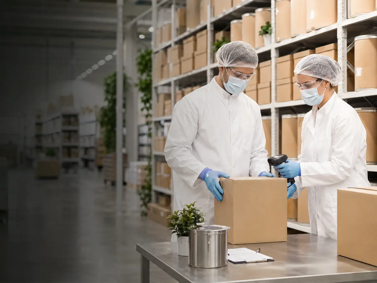 Quality-controlled ingredient handling environment